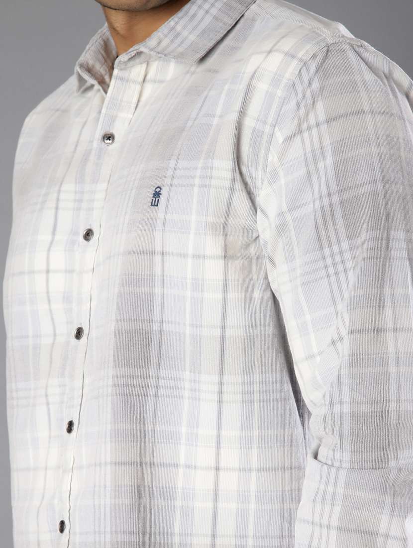 men checkered long sleeve regular fit casual shirt - 21982588 -  Standard Image - 4