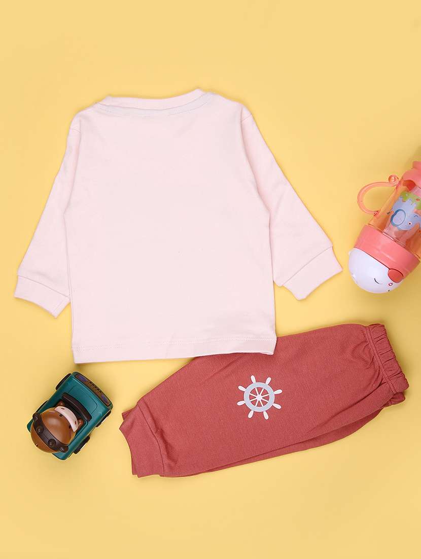 kids printed t-shirt and pajama co-ord set - 21982611 -  Standard Image - 1