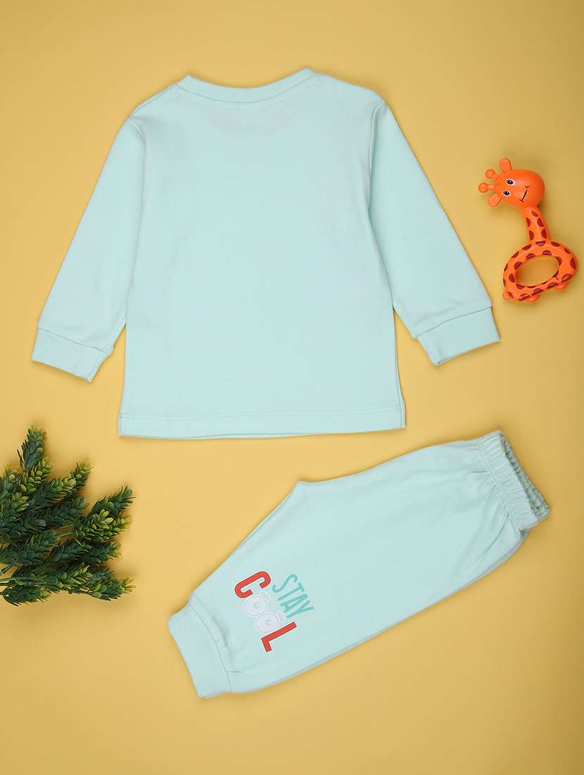 kids printed t-shirt and pajama co-ord set - 21982650 -  Standard Image - 1