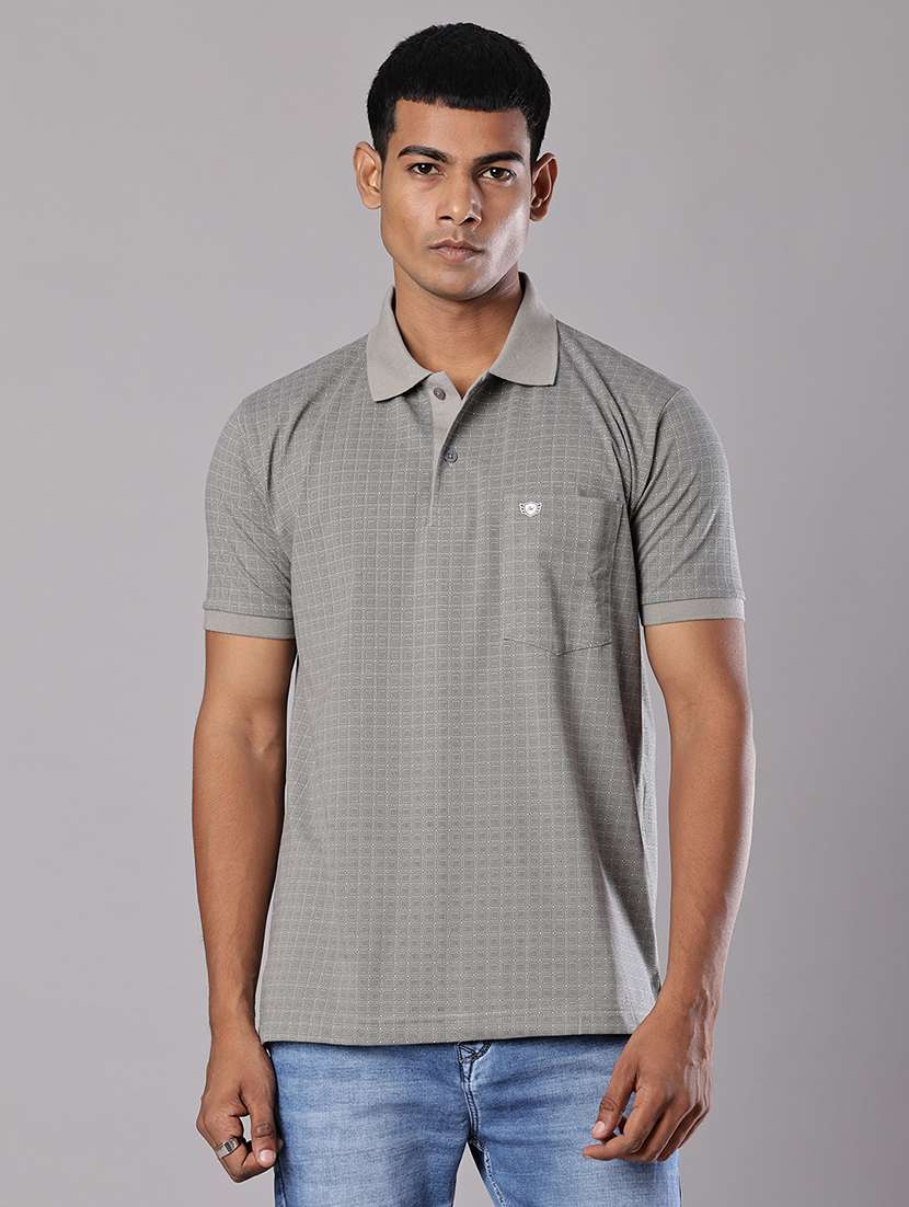 men printed short sleeve regular fit polo t-shirt - 21982685 -  Standard Image - 1