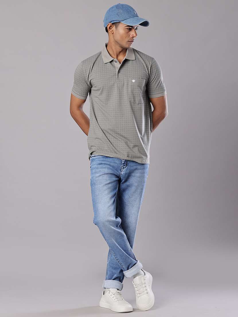 men printed short sleeve regular fit polo t-shirt - 21982685 -  Standard Image - 4