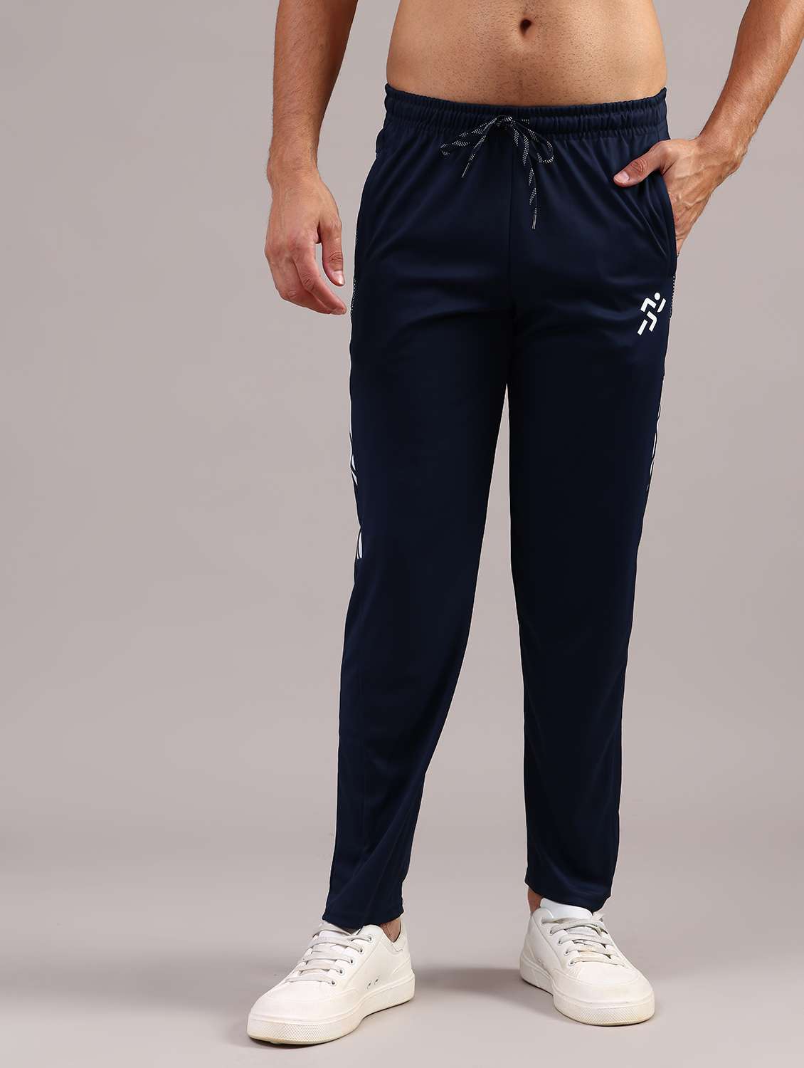 men tapered mid rise full length track pant - 21982794 -  Standard Image - 1