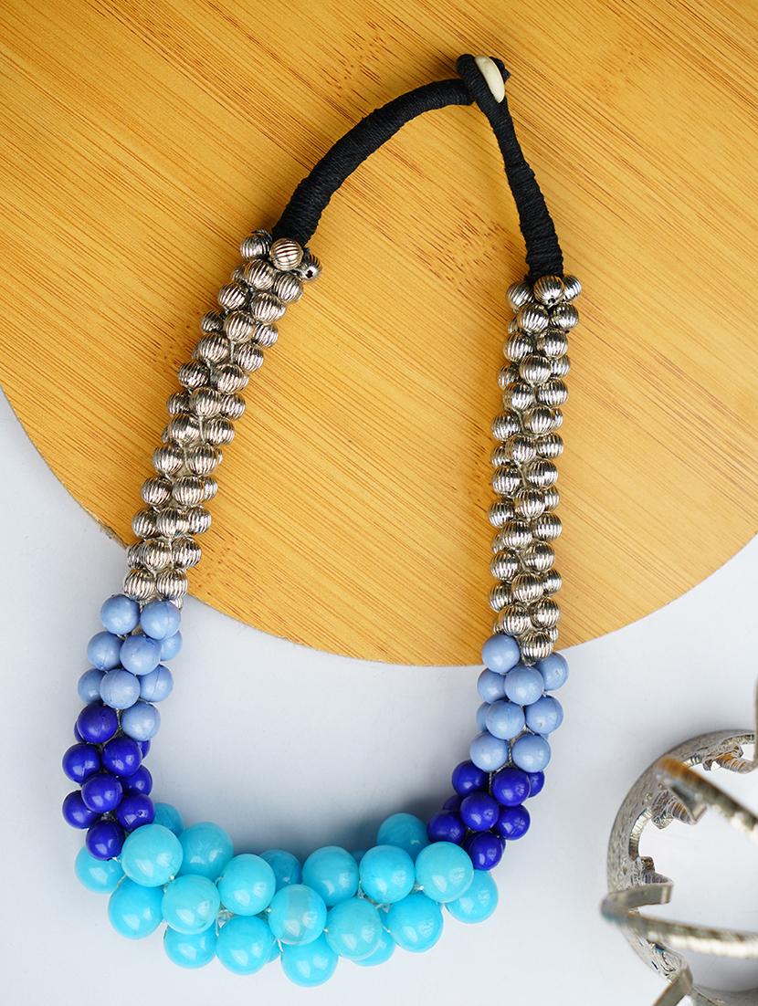 ethnic tribal handmade resin beaded fashion necklace - 21982835 -  Zoom Image - 0