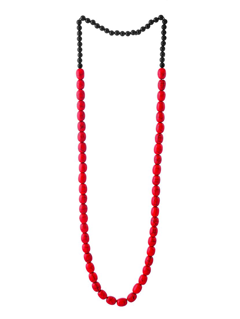 tribal handmade resin beaded fashion long necklace - 21982848 - Standard Image - 1