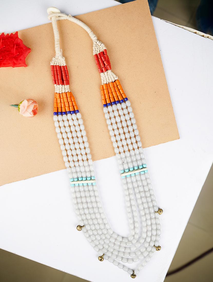 ethnic naga tribal handmade resin beaded fashion long necklace - 21982853 - Zoom Image - 0