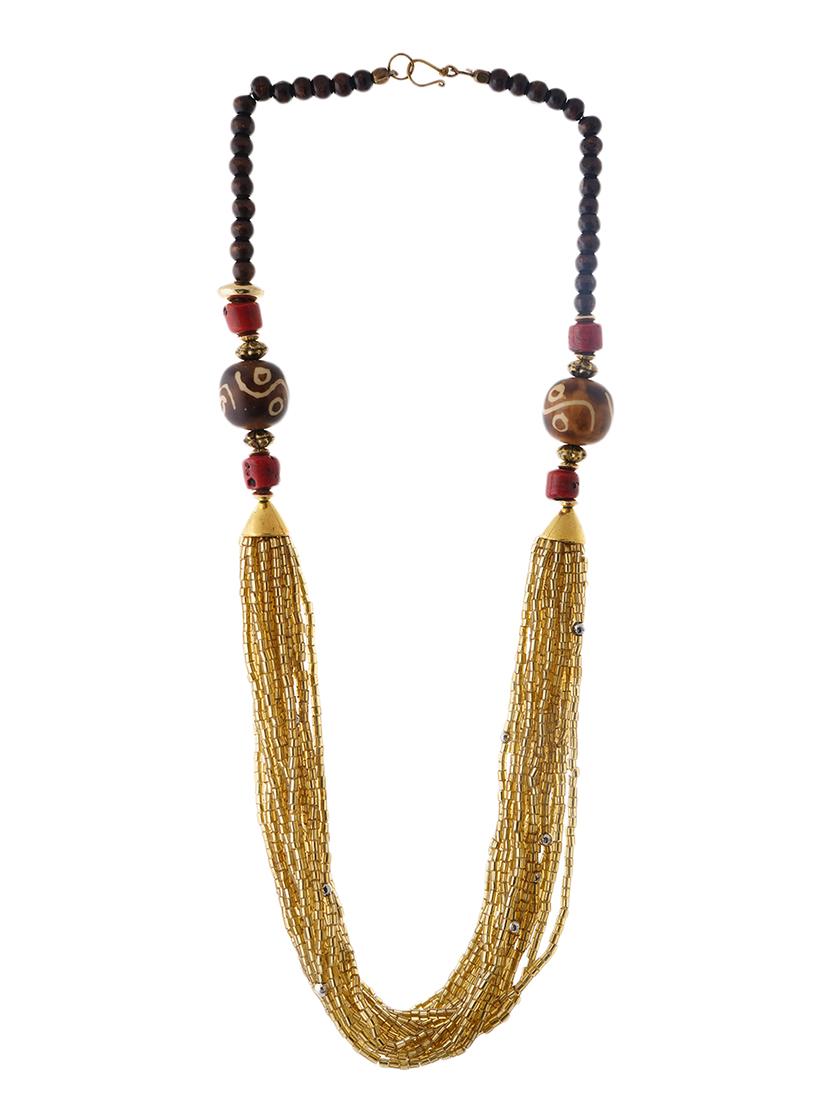ethnic naga tribal handmade resin beaded fashion long necklace - 21982860 -  Standard Image - 1
