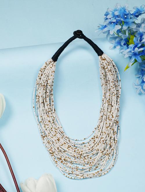 ethnic tribal handmade resin beaded fashion long necklace - 21982862 -  Standard Image - 0