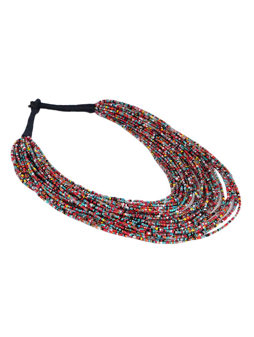 ethnic tribal handmade resin beaded fashion long necklace - 21982863 -  Standard Image - 1