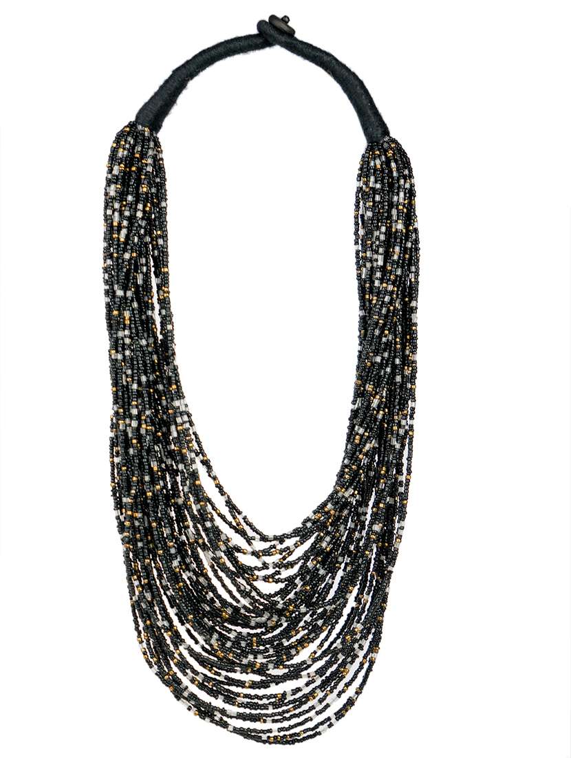 ethnic tribal handmade resin beaded fashion long necklace - 21982867 -  Standard Image - 1
