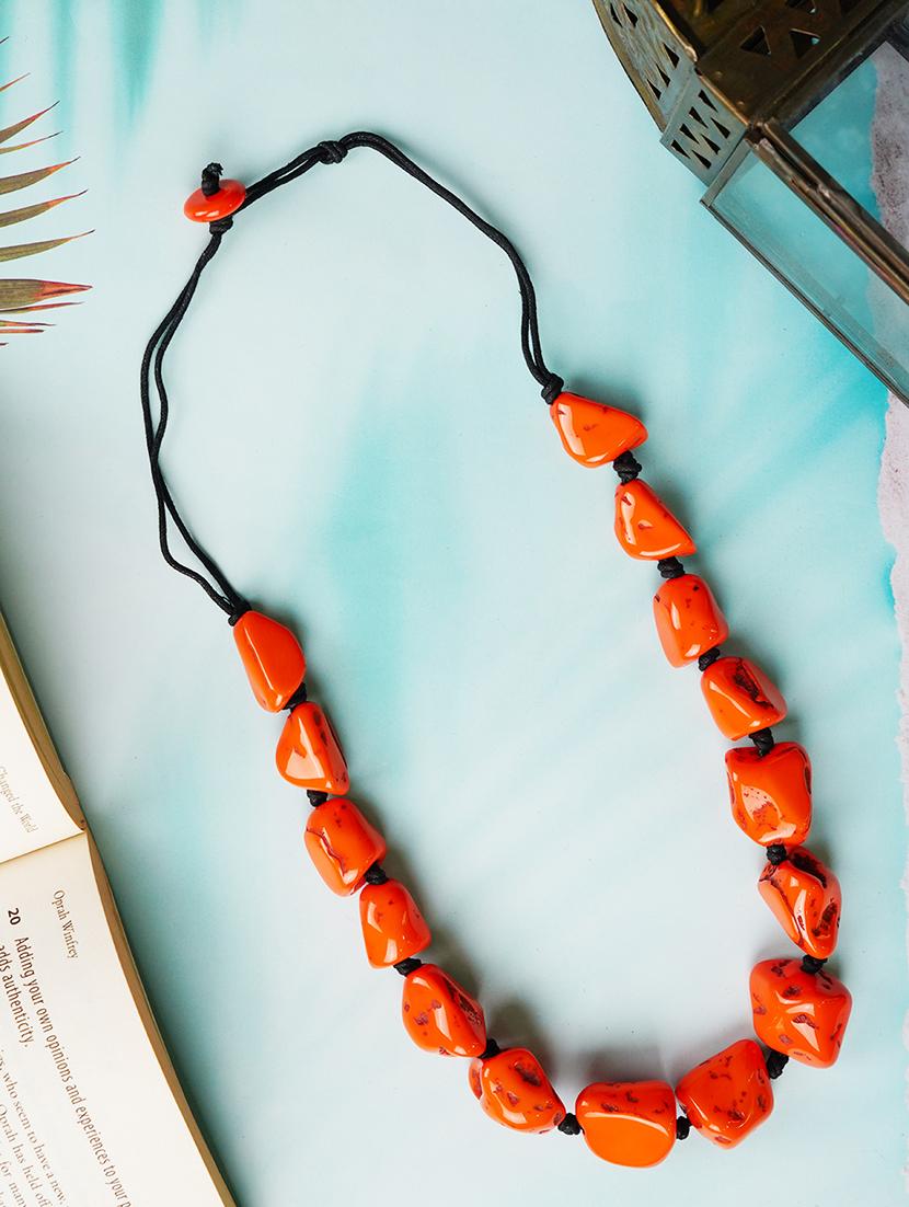 ethnic tribal handmade resin beaded fashion necklace - 21982869 -  Zoom Image - 0