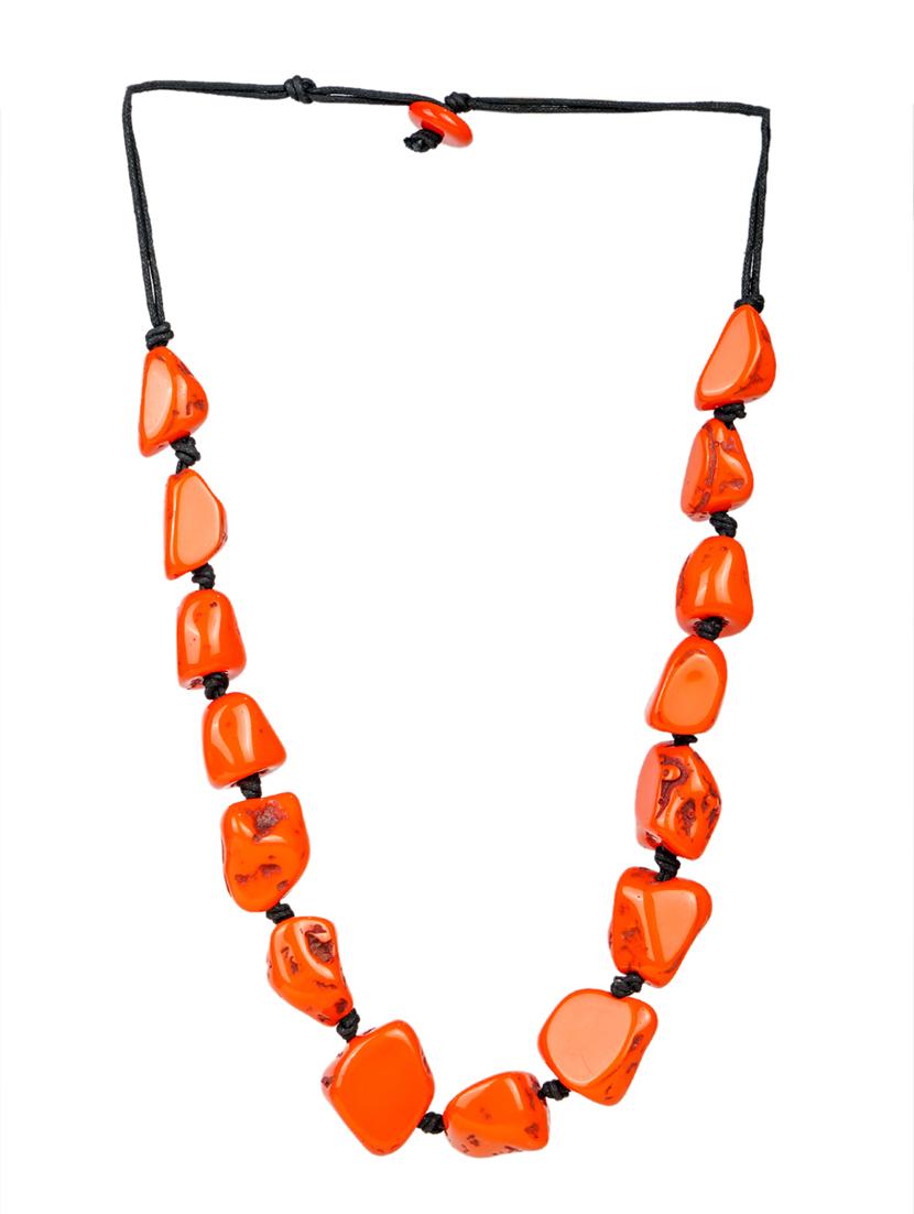 ethnic tribal handmade resin beaded fashion necklace - 21982869 - Standard Image - 1