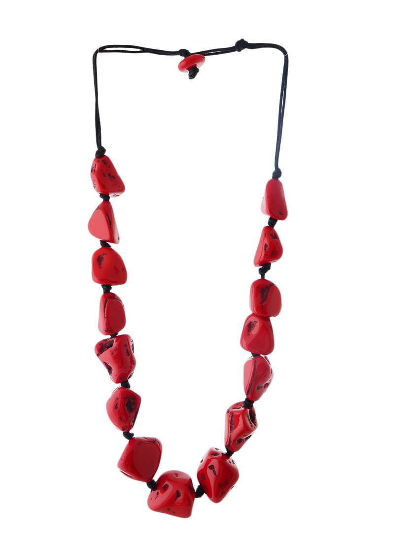 ethnic tribal handmade resin beaded fashion necklace - 21982871 -  Standard Image - 1