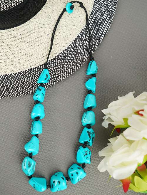 ethnic tribal handmade resin beaded fashion necklace - 21982873 -  Standard Image - 0