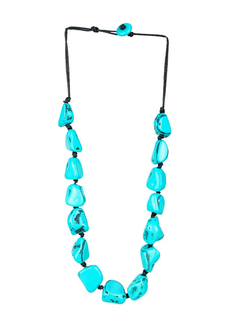 ethnic tribal handmade resin beaded fashion necklace - 21982873 - Standard Image - 1