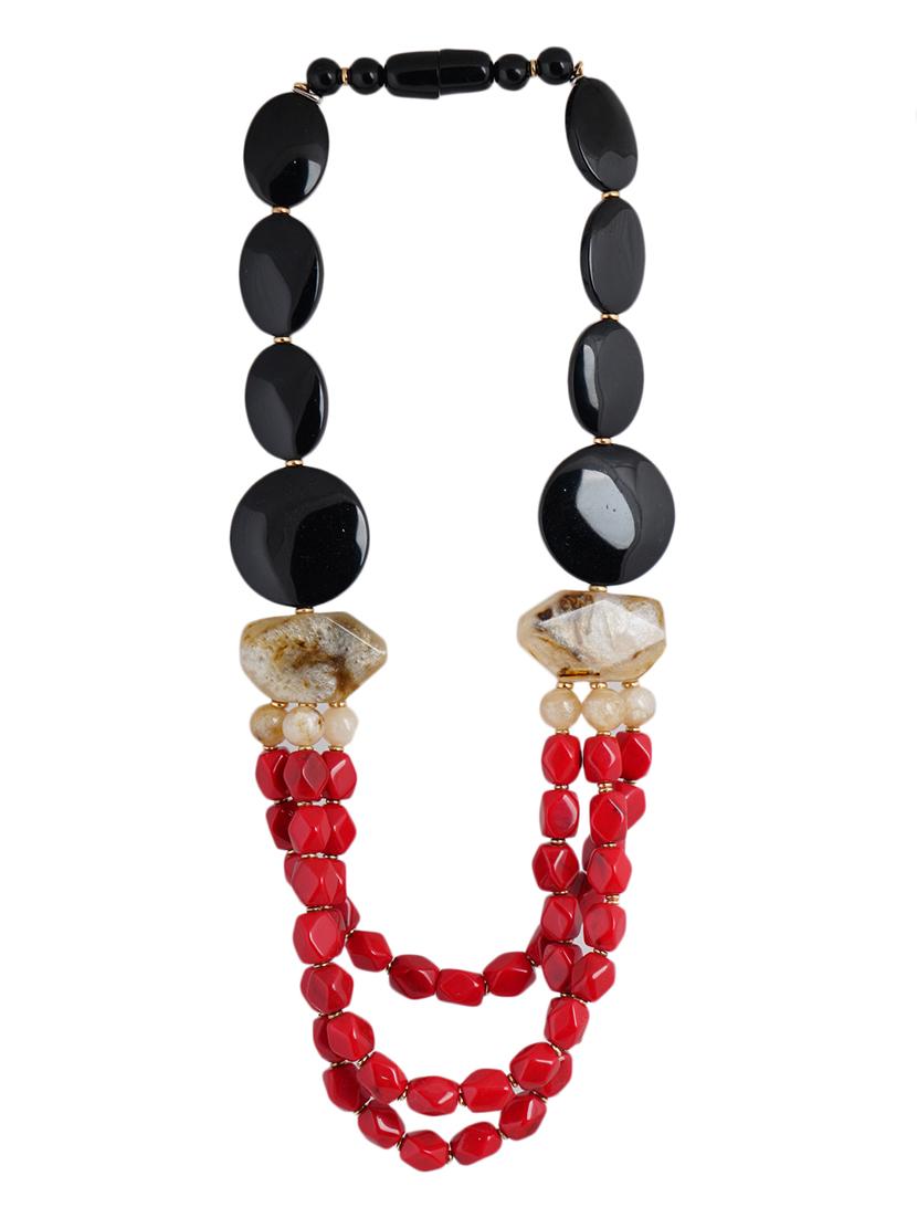 women resin beaded fashion necklace - 21982889 -  Standard Image - 1