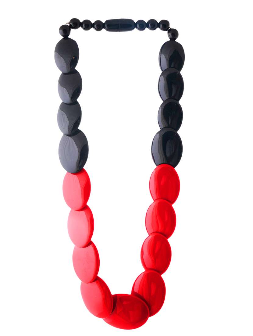women resin beaded fashion necklace - 21982893 - Standard Image - 1