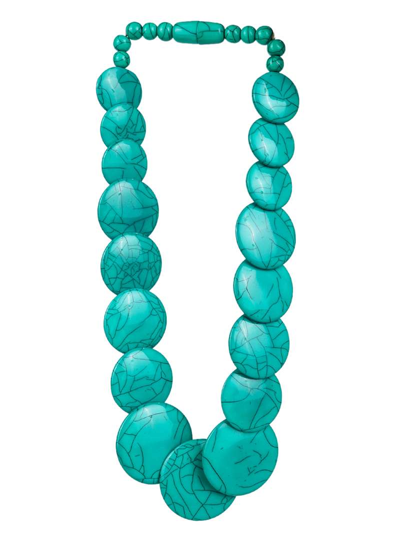 women resin beaded fashion necklace - 21982896 - Standard Image - 1