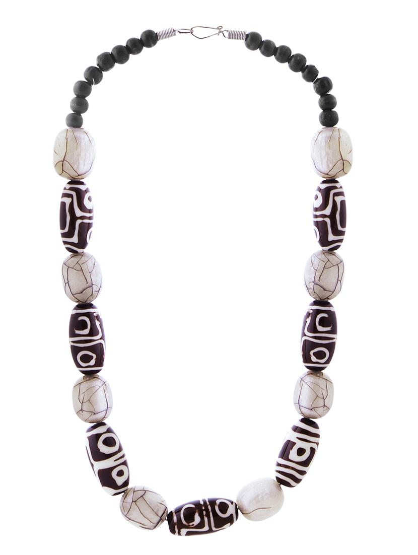 ethnic tribal handmade resin beaded fashion necklace - 21982899 - Standard Image - 1