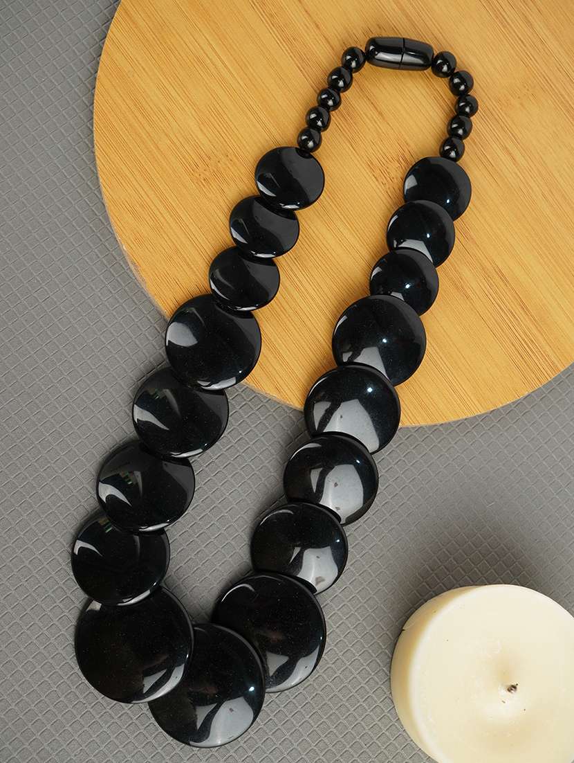 ethnic tribal handmade resin beaded fashion necklace