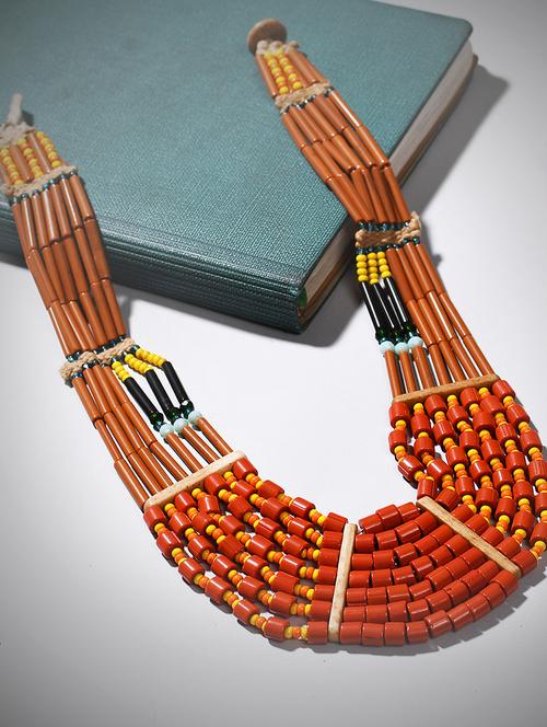 ethnic naga tribal handmade resin beaded fashion necklace - 21982918 -  Standard Image - 0