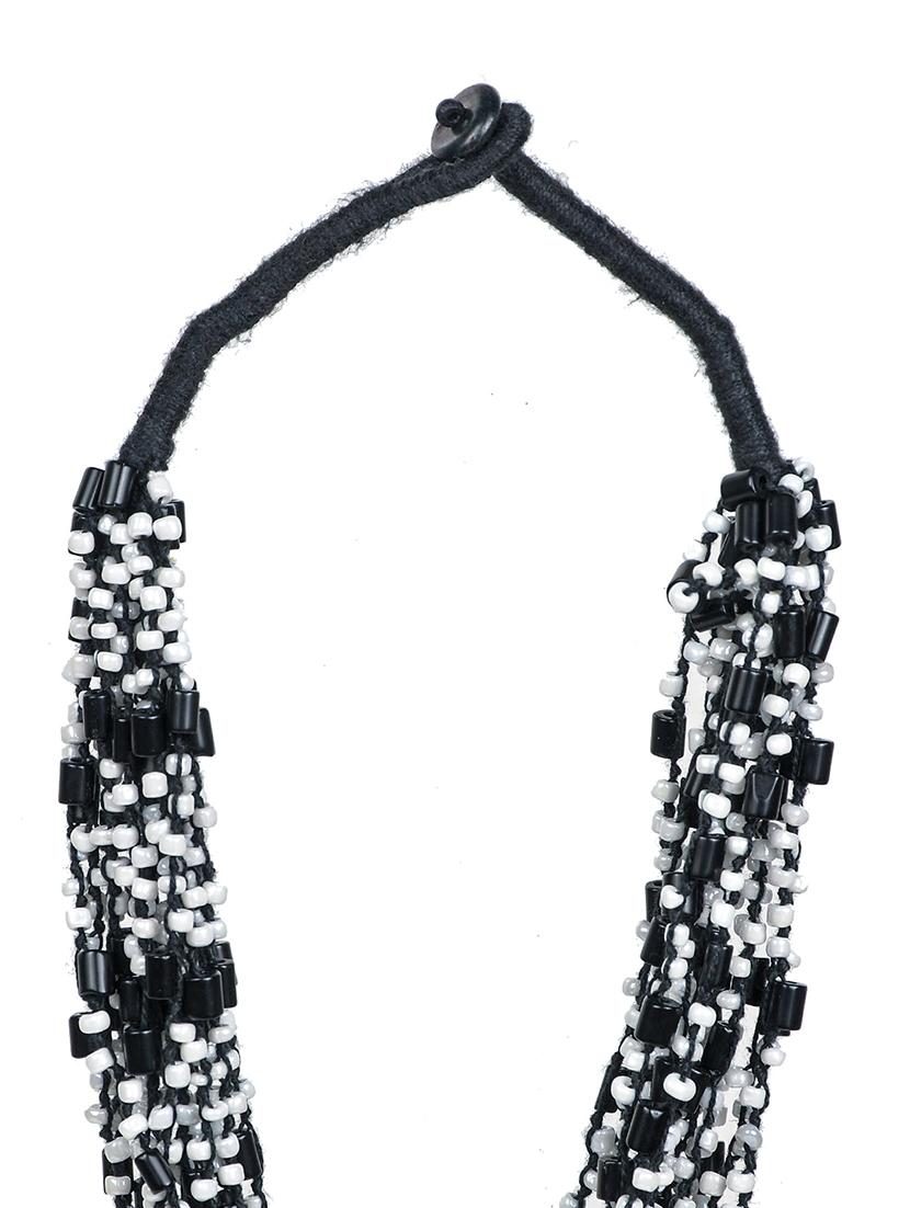 ethnic tribal handmade resin beaded fashion necklace - 21982921 - Standard Image - 4