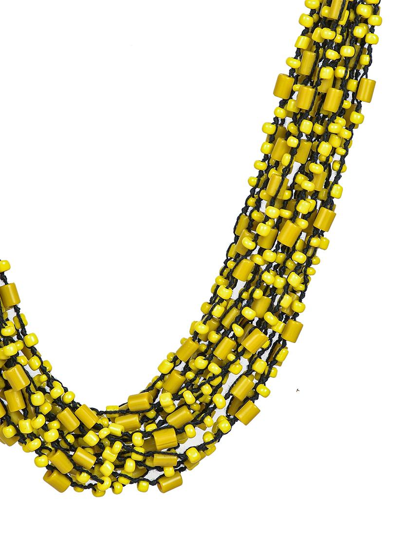 ethnic tribal handmade resin beaded fashion necklace - 21982922 - Standard Image - 4