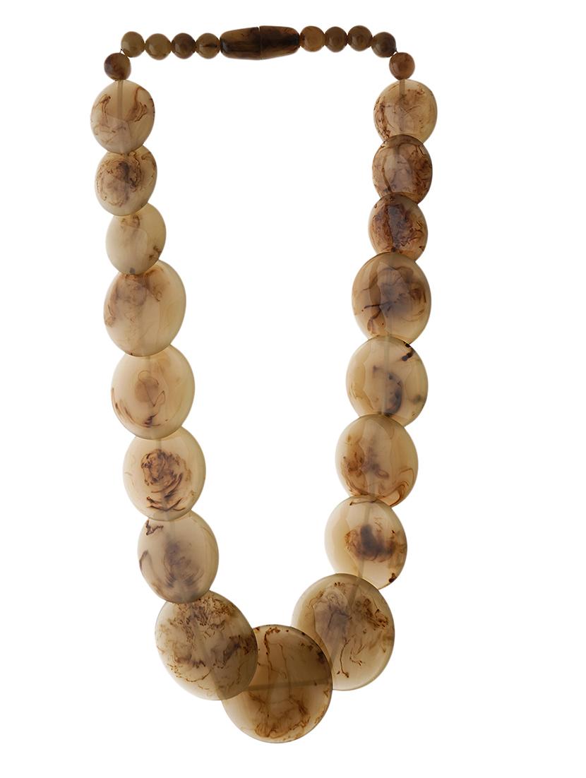 ethnic tribal handmade resin beaded fashion necklace - 21982924 -  Standard Image - 1