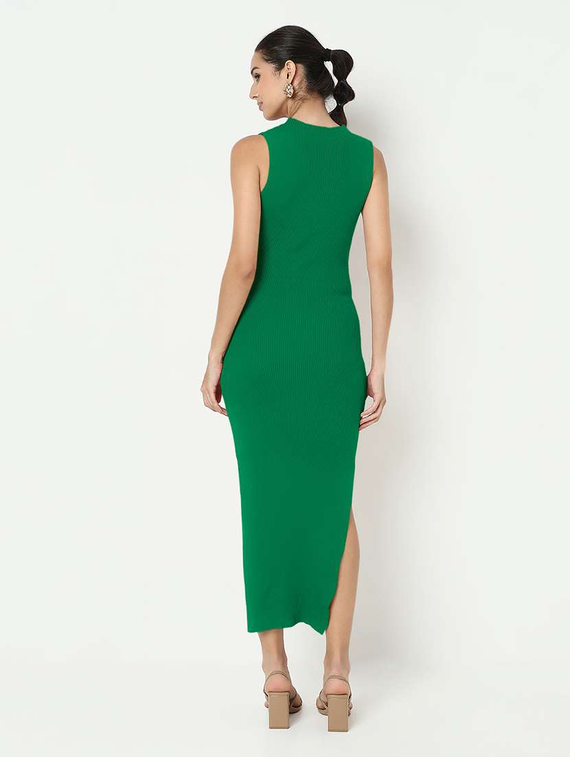 women solid sleeveless bodycon maxi dress - 21982965 -  Standard Image - 4