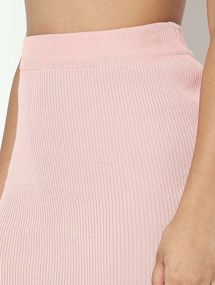 women pink solid top and skirt co-ord set - 21982968 -  Standard Image - 6