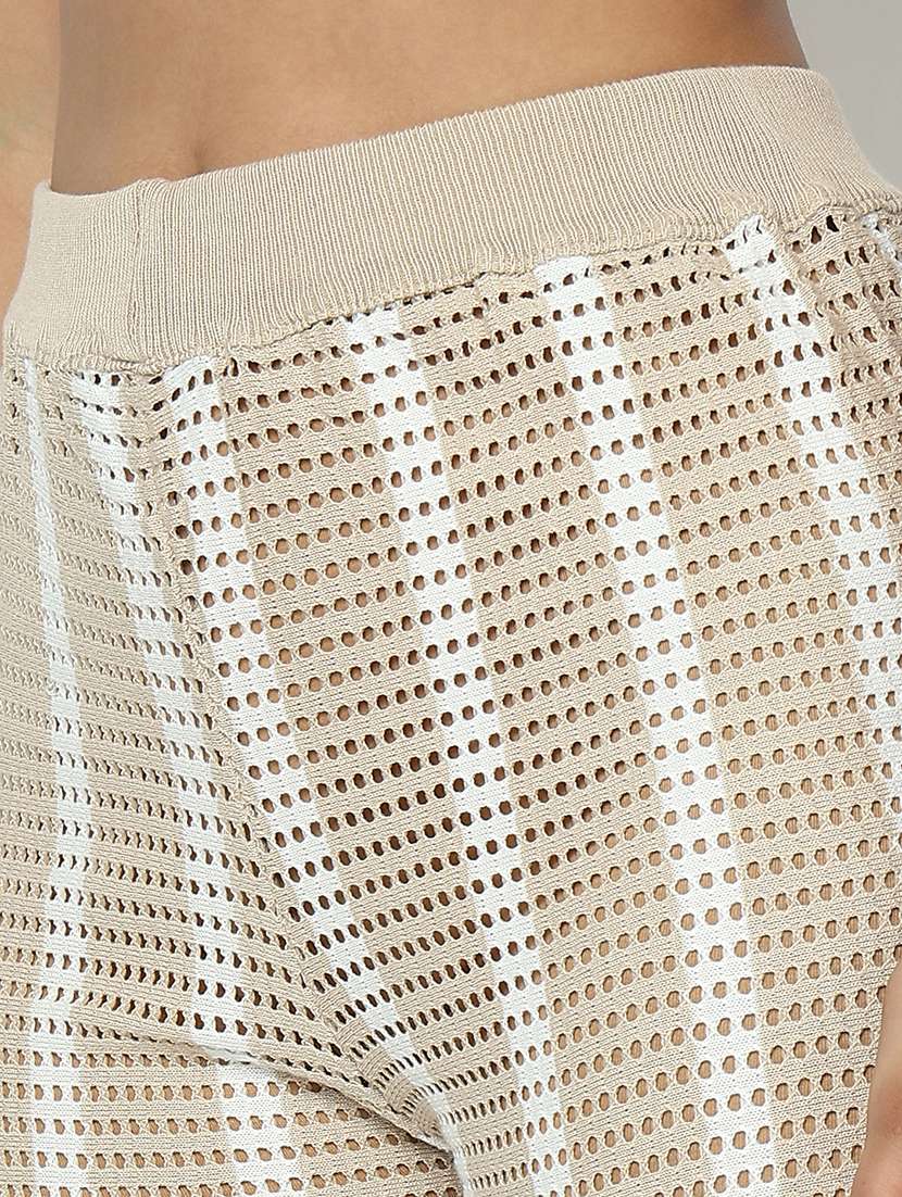 beige cotton blend shirt and trouser set coord - 21982973 - Standard Image - 6