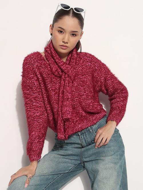 women self designed long sleeve pullover - 21983026 -  Standard Image - 0