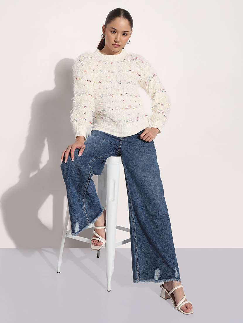 women self designed long sleeve pullover - 21983046 -  Standard Image - 4