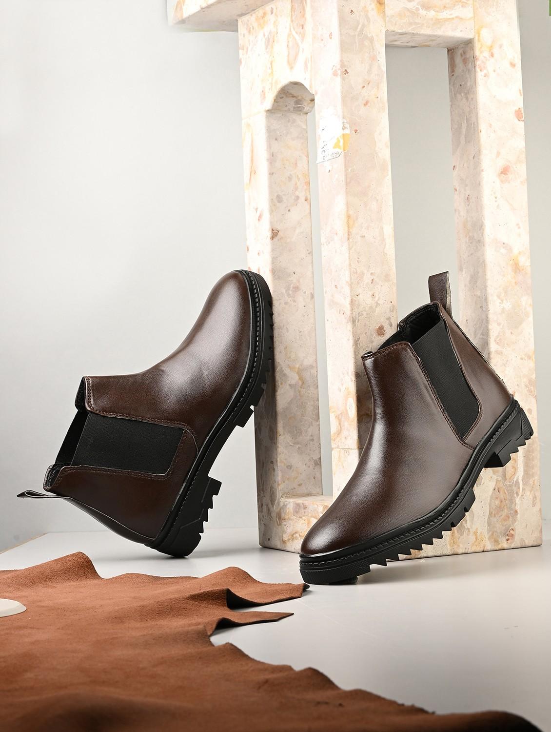 men brown high ankle boot - 21983059 -  Zoom Image - 0