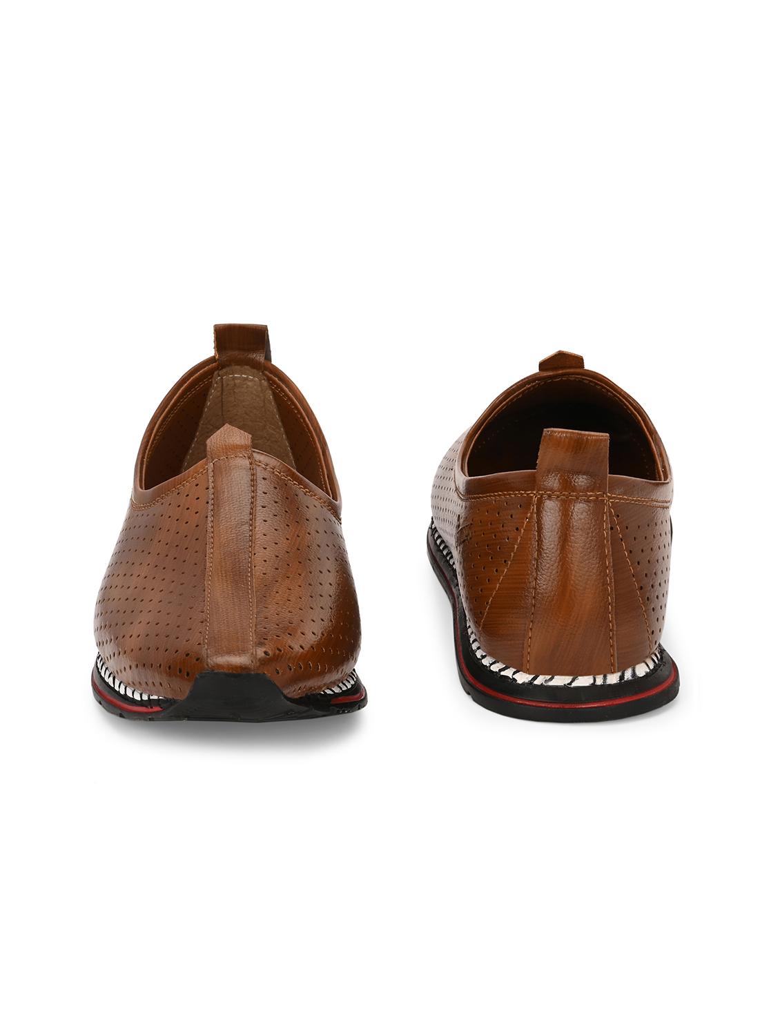 men tan slip on juti - 21983061 - Standard Image - 4