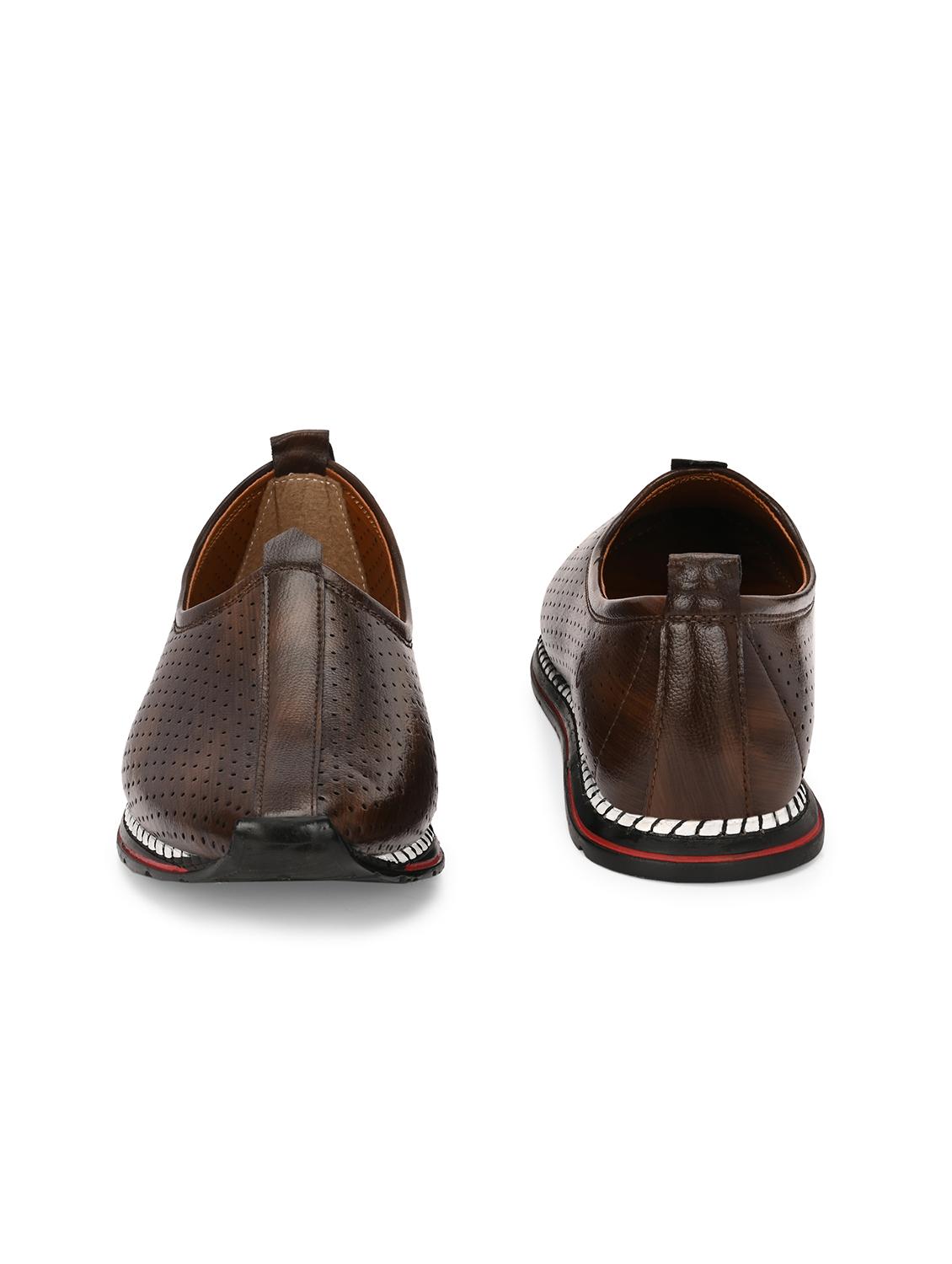 men brown slip on juti - 21983062 - Standard Image - 4