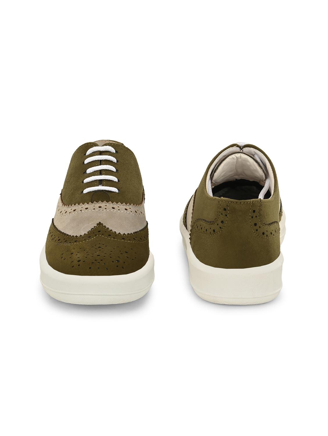 men olive lace up sneaker - 21983064 - Standard Image - 4