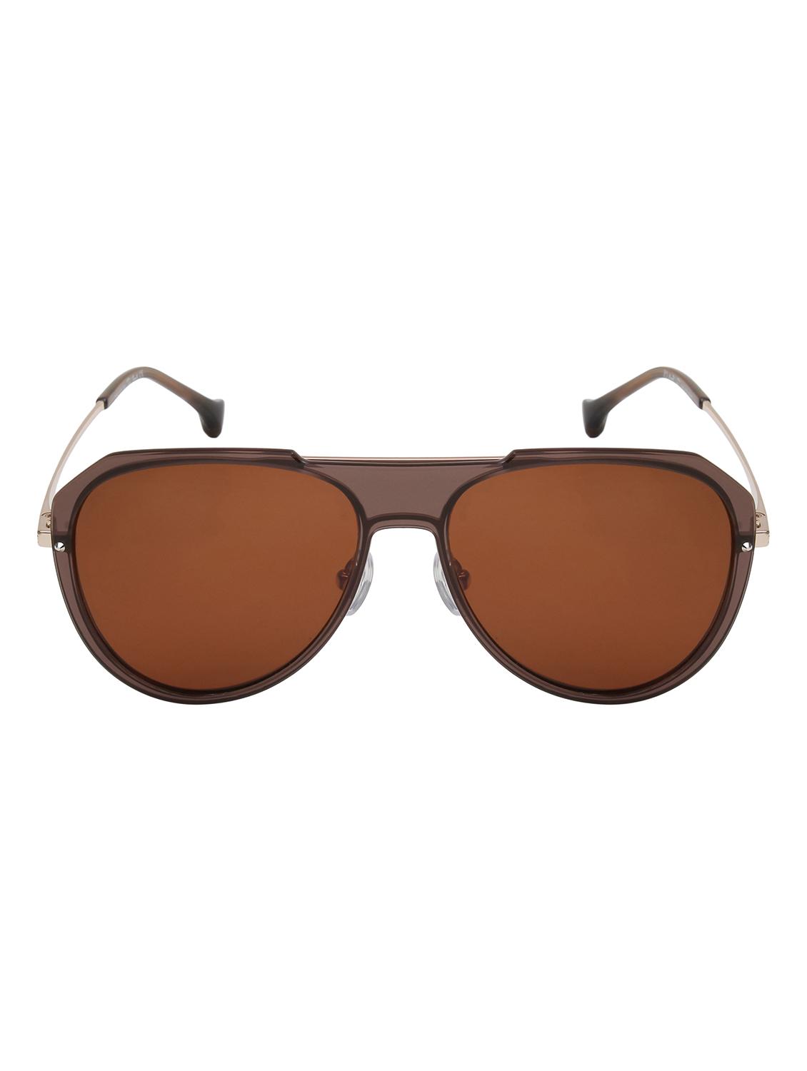 ted smith unisex brown aviator metal sunglasses with polarised lens - 21983072 - Zoom Image - 0
