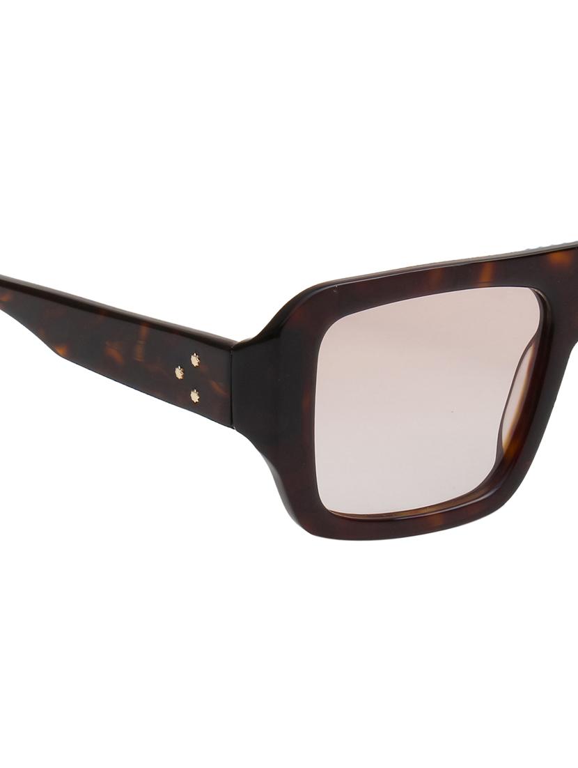 ted smith unisex light brown aviator premium acetate sunglasses with polarised lens - 21983075 - Standard Image - 4