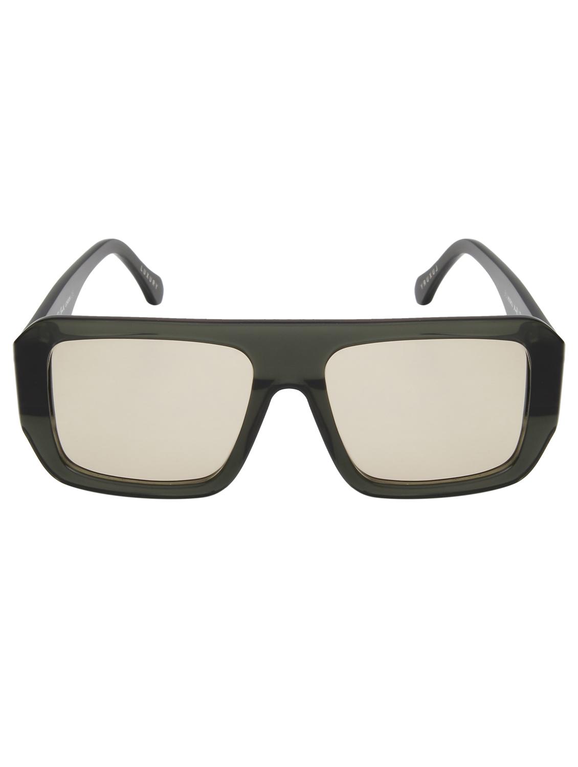 ted smith unisex green-brown aviator luxury acetate sunglasses with polarised lens - 21983076 -  Standard Image - 1