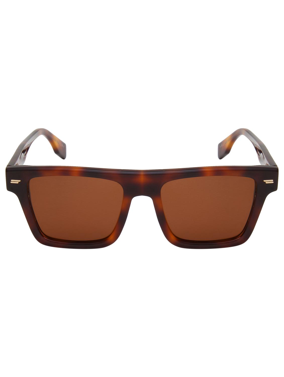 ted smith unisex brown square luxury acetate sunglasses with polarised lens - 21983077 - Standard Image - 1