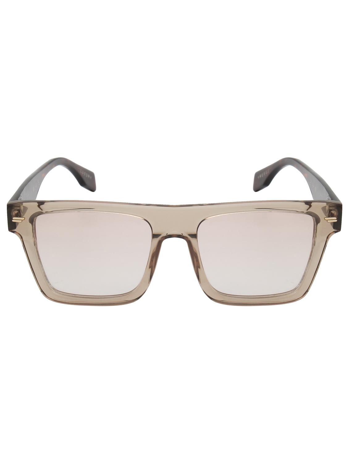 ted smith unisex light brown square luxury acetate sunglasses with polarised lens - 21983078 -  Standard Image - 1