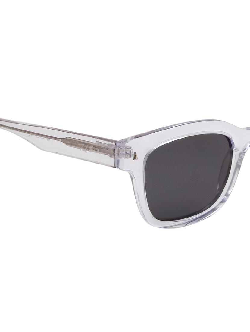 ted smith unisex crystal-black wayfarer premium acetate sunglasses with polarised lens - 21983080 - Standard Image - 4