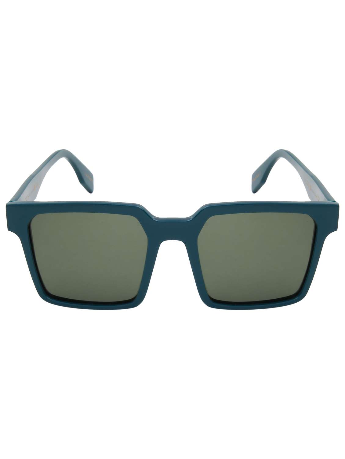ted smith unisex green square premium acetate sunglasses with polarised lens - 21983081 -  Standard Image - 1