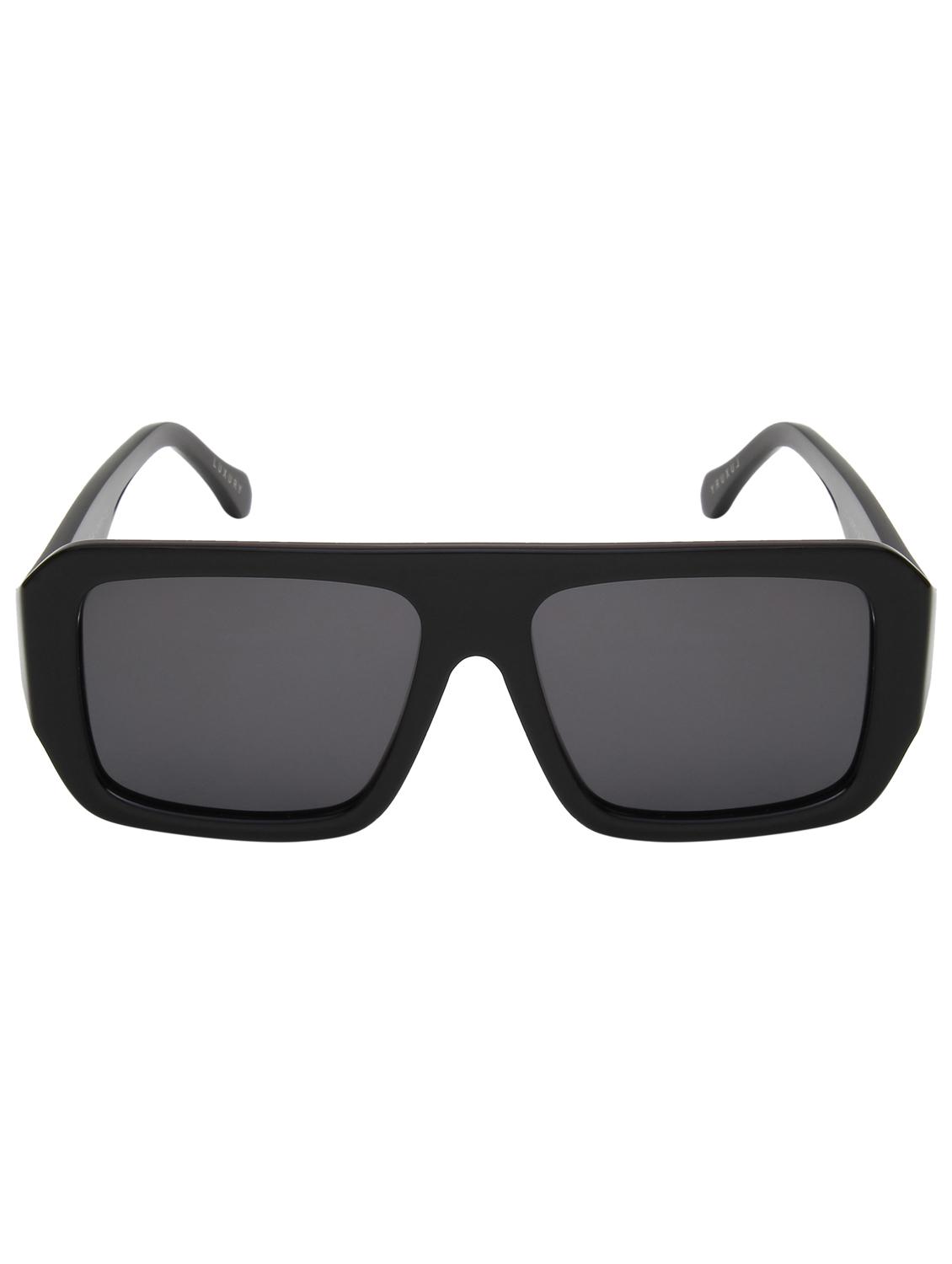 ted smith unisex black aviator luxury acetate sunglasses with polarised lens - 21983083 -  Standard Image - 1
