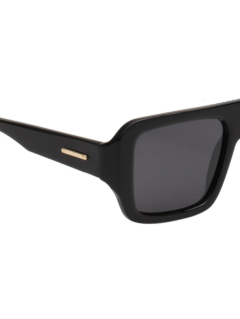 ted smith unisex black aviator luxury acetate sunglasses with polarised lens - 21983083 - Standard Image - 4