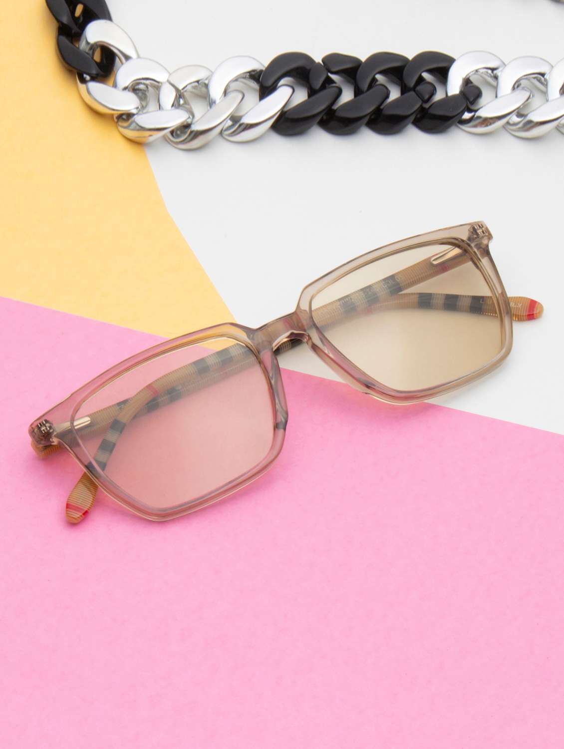 ted smith unisex light brown wayfarer premium acetate sunglasses with polarised lens