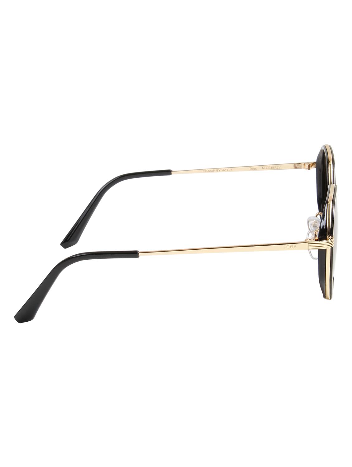 ted smith unisex brown octagon metal sunglasses with polarised lens - 21983092 - Standard Image - 4