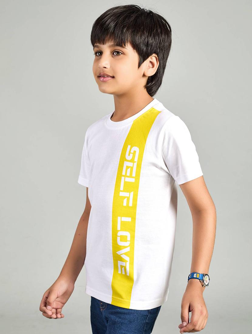 boys placement print round neck t-shirt - 21983094 -  Standard Image - 1