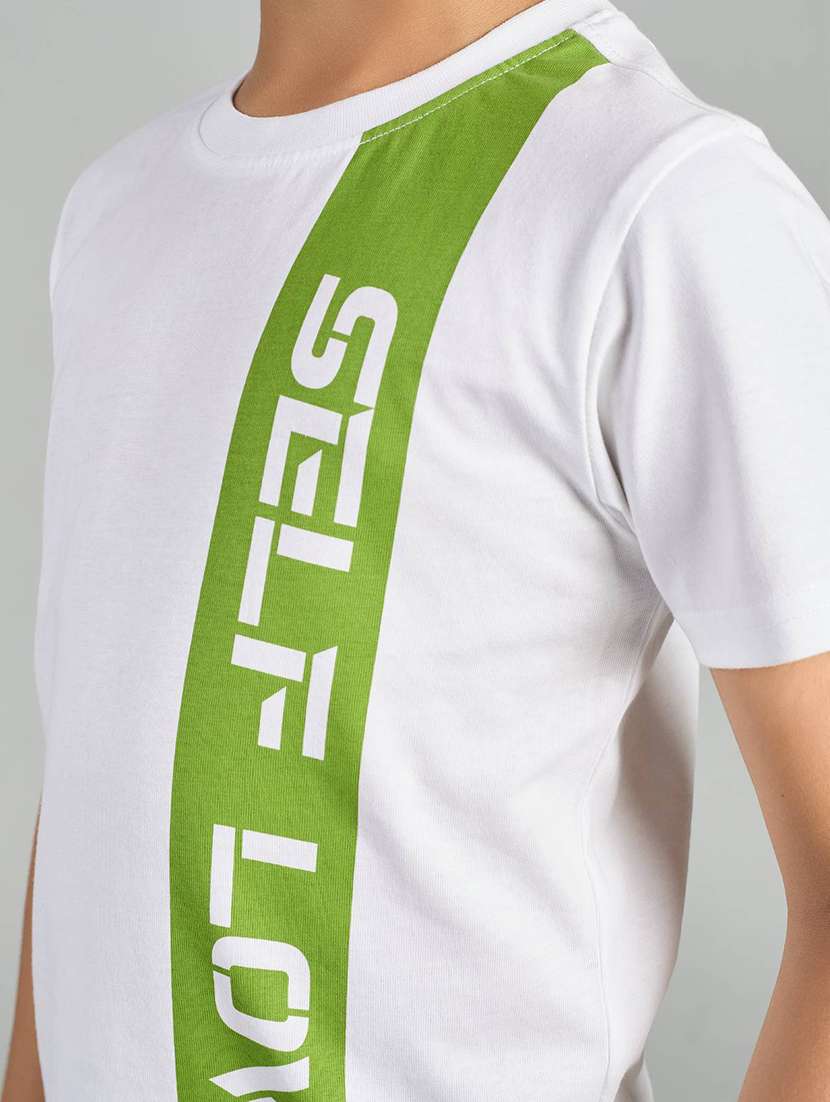 boys placement print round neck t-shirt - 21983095 -  Standard Image - 4