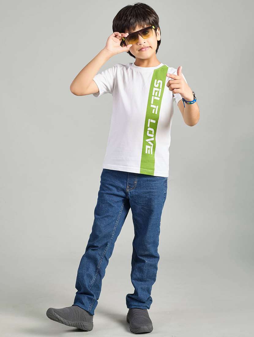 boys placement print round neck t-shirt - 21983095 -  Standard Image - 6